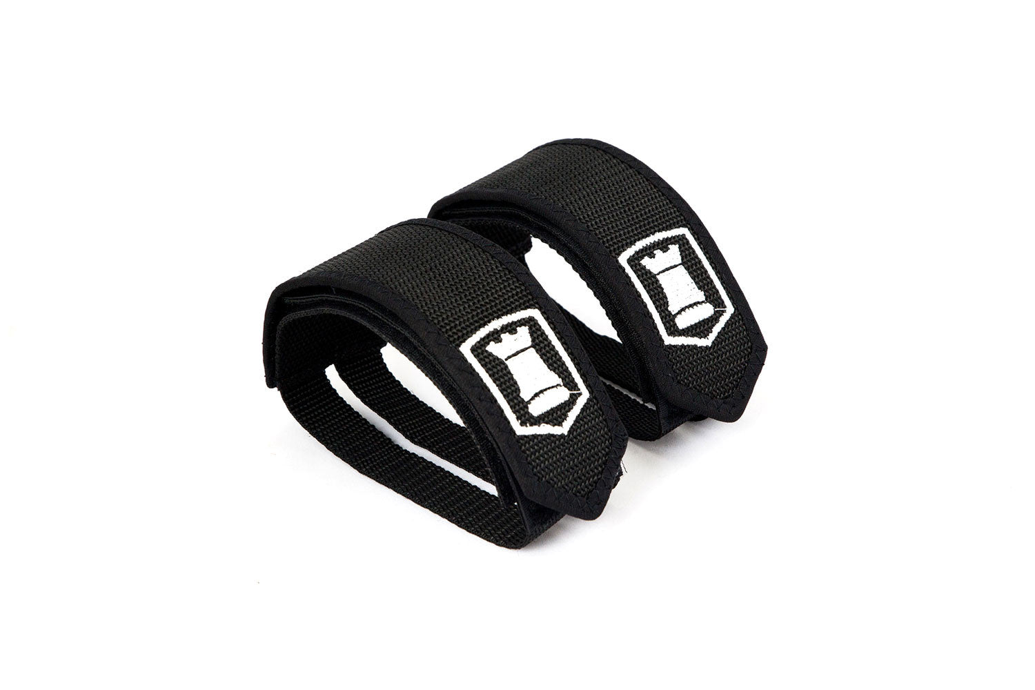 Foot Straps by 4KOR Fitness with Metal Buckles (Black (Pair of Foot Straps by 4KOR Fitness with Metal Buckles (Black (Pair of